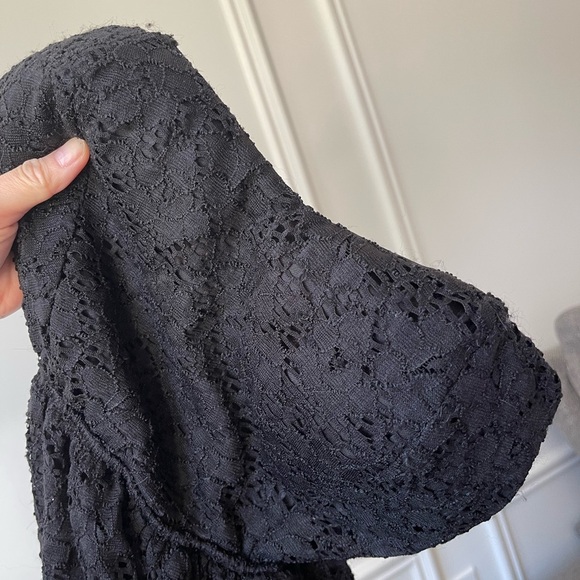 Little Black Lace Strapless Dress - Picture 7 of 8